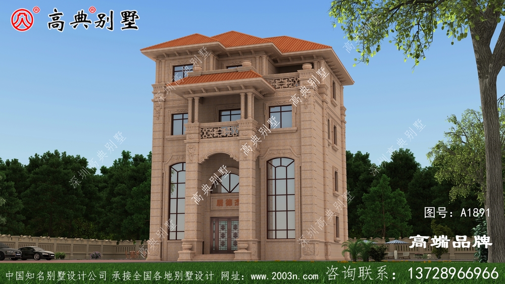 三層半大戶型豪華歐式住宅別墅設(shè)計圖紙