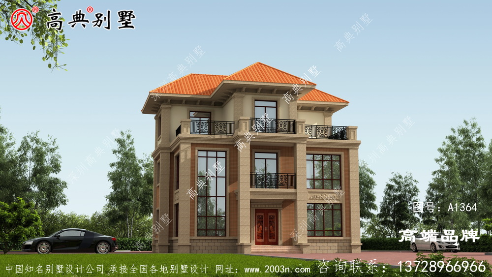 造型簡潔大方，還原經(jīng)典農(nóng)村自建房住宅