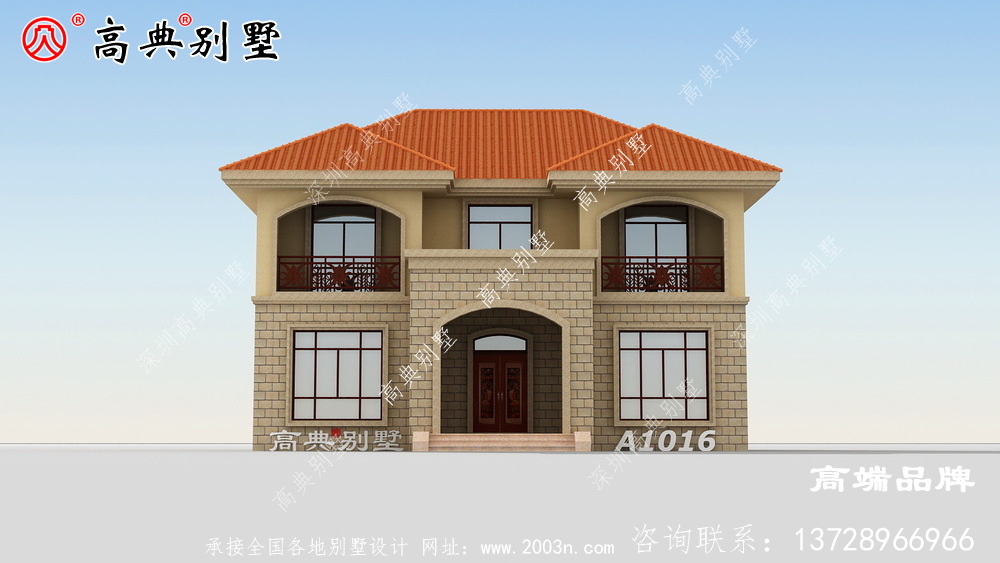 這款兩層歐式別墅，看完小編也想回家建房，過幸福的生活。