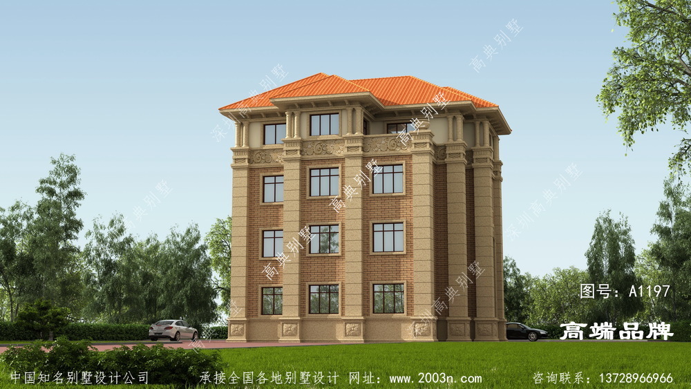 在農村建這種高端三層的歐式別墅