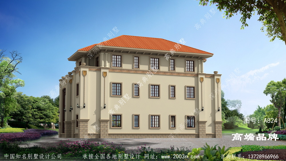 兩兄弟做兩拼歐式豪華大別墅江西吉安市