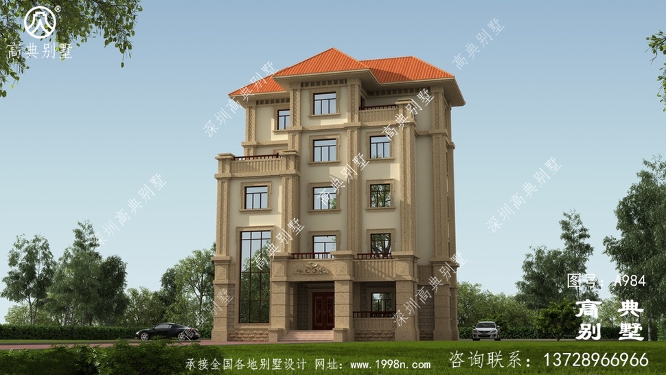 在城市打拼多年,回鄉建一座5層高端經別墅。