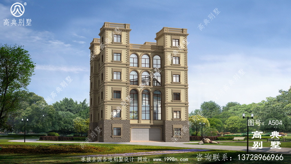 建一棟最高端大方最牛的的歐式六層別墅，人人都羨慕又夸好。
