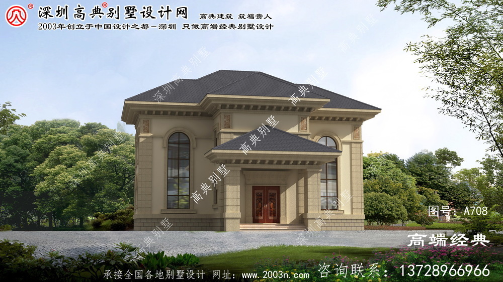 德化縣歐式別墅外觀設計