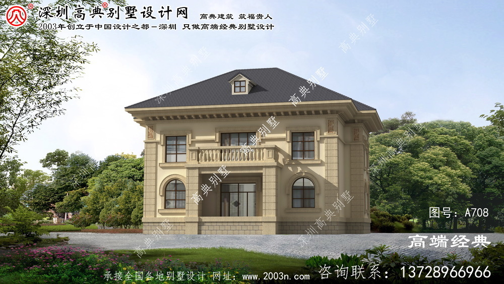 德化縣歐式別墅外觀設計