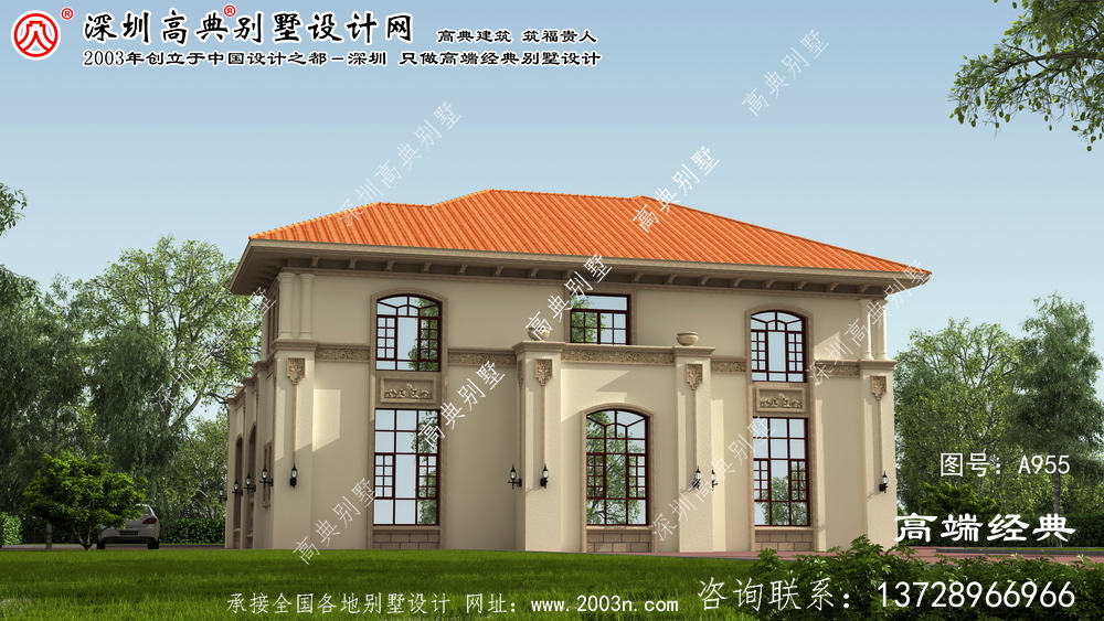 漳州市古典二層別墅設(shè)計圖紙大全