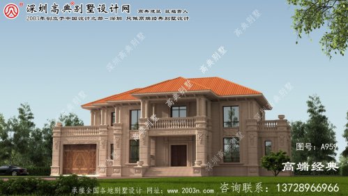 新羅區復式兩層別墅設計圖大全