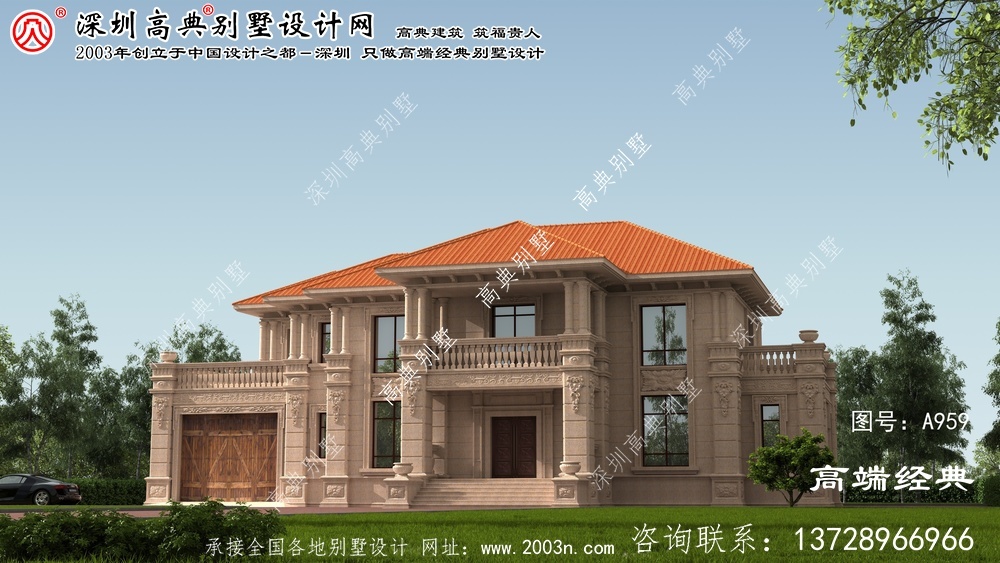 新羅區復式兩層別墅設計圖大全