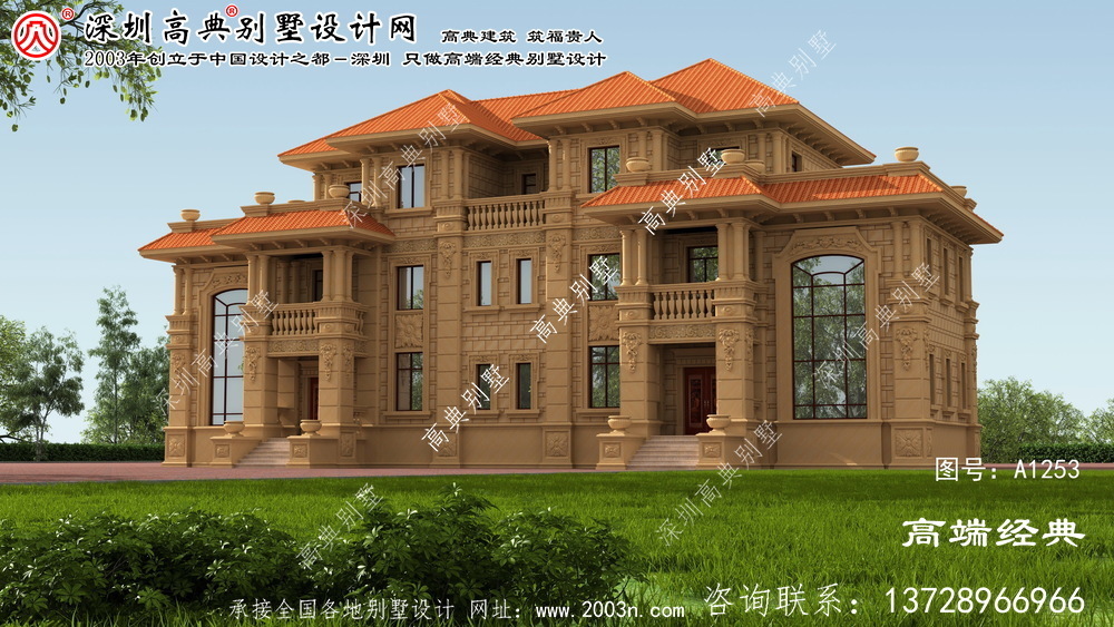 河西區雙拼聯排別墅效果圖