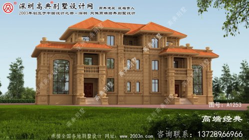 河西區雙拼聯排別墅效果圖