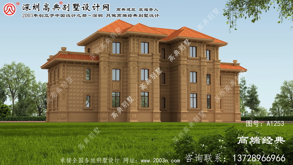 河西區雙拼聯排別墅效果圖