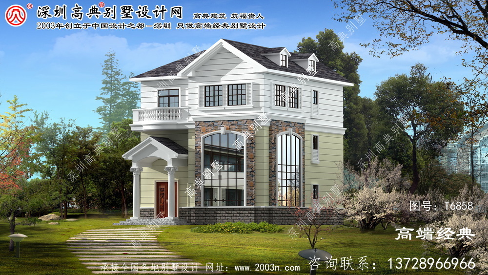 林西縣農村三層別墅設計圖