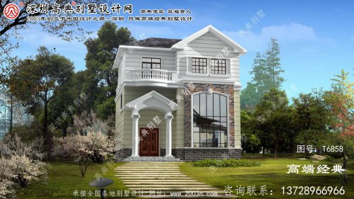 林西縣農村三層別墅設計圖	