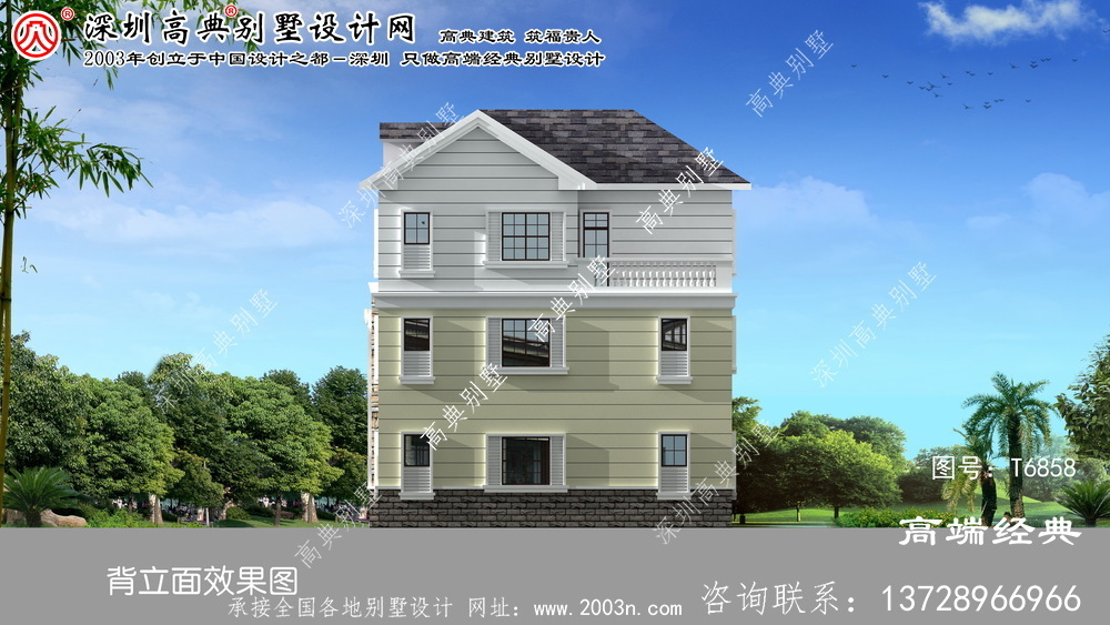 林西縣農村三層別墅設計圖
