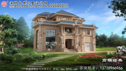 豐滿區三層樓房外觀設計圖