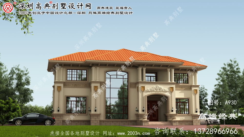 淮陽縣兩層小別墅內部設計圖