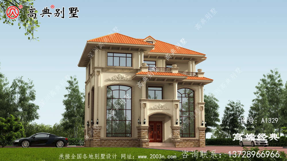 合作市農(nóng)村自建房三層外觀