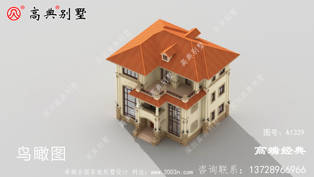 合作市農(nóng)村自建房三層外觀