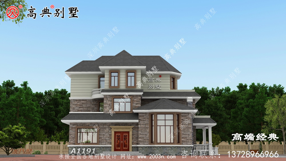 若羌縣三層農村自建房圖紙