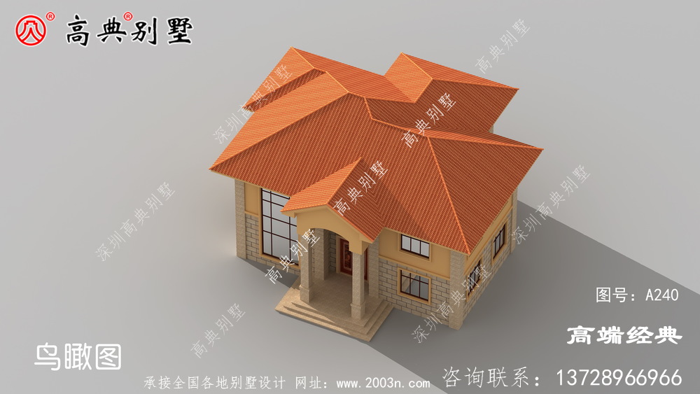 農(nóng)村建房大全之簡(jiǎn)歐兩層戶(hù)型圖