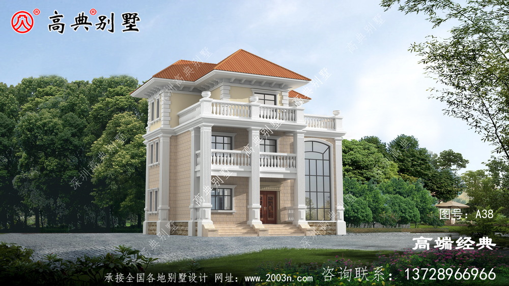 農(nóng)村自建房效果圖外觀設(shè)計(jì)美觀大氣，室內(nèi)布局合理	