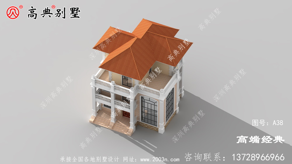 農(nóng)村自建房效果圖外觀設(shè)計(jì)美觀大氣，室內(nèi)布局合理	