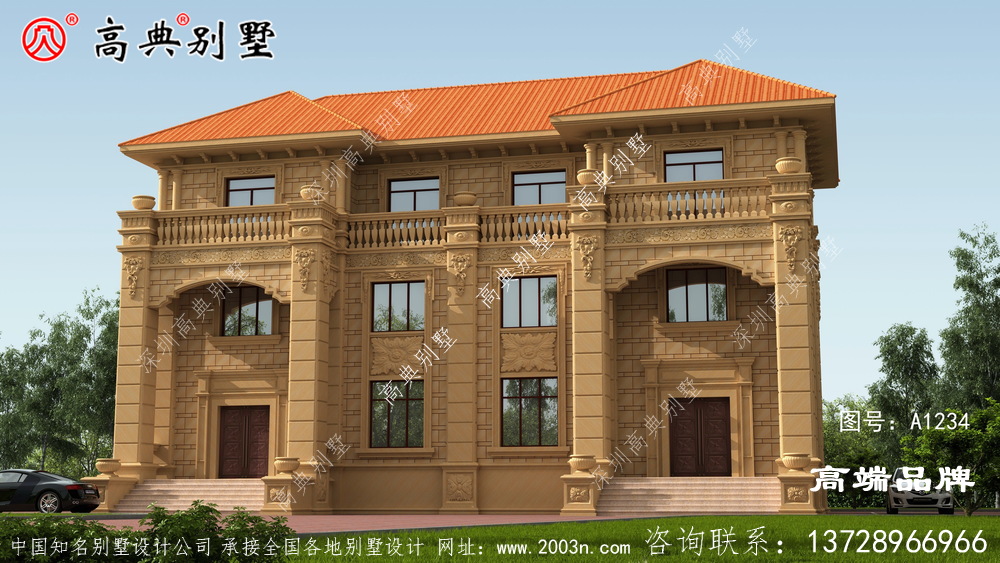 大別墅設計圖戶型布局經典,南北通透