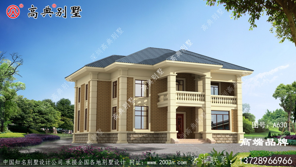 自建房設計使得建筑看起來更加敦厚
