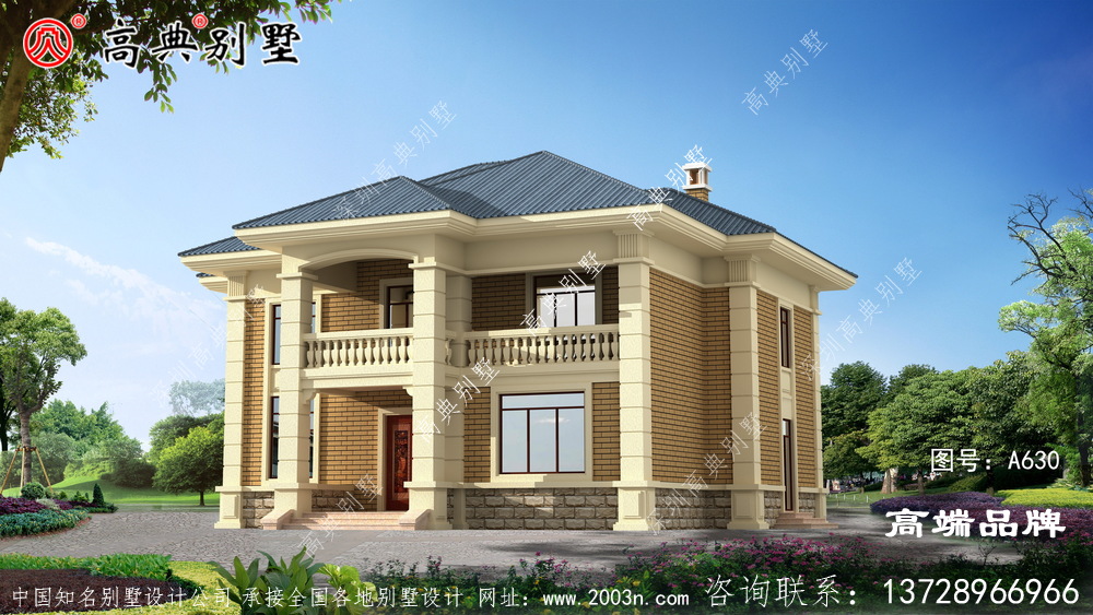 自建房設計使得建筑看起來更加敦厚