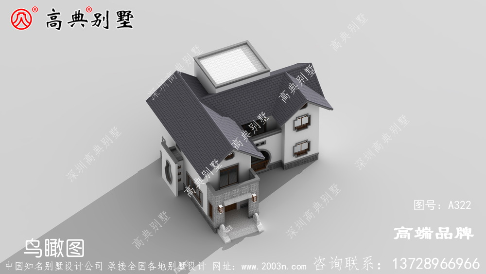 農(nóng)村房屋設(shè)計效果圖兩層設(shè)計精致的小別墅