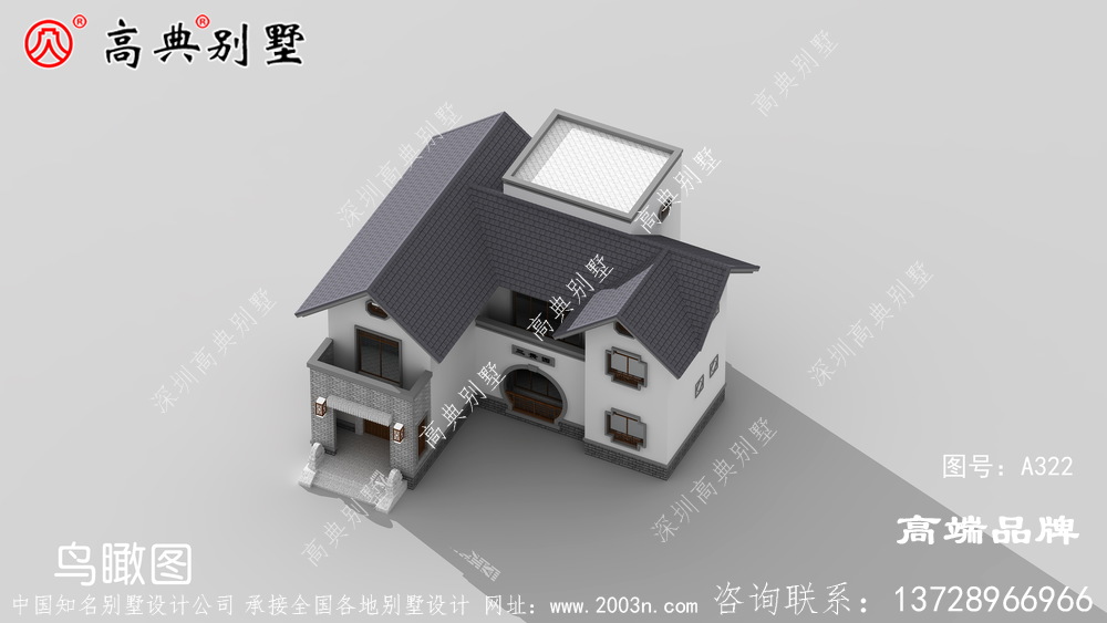 農(nóng)村房屋設(shè)計效果圖兩層設(shè)計精致的小別墅