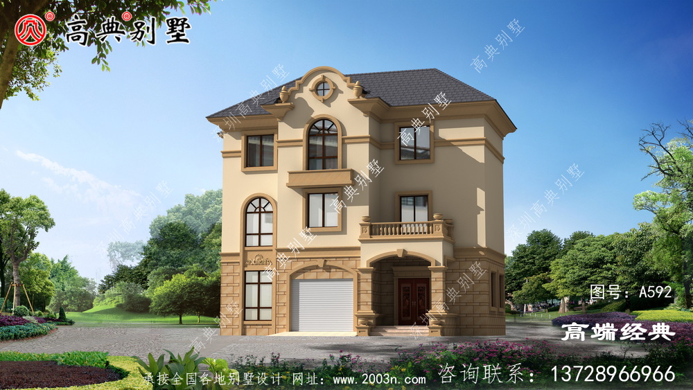 最美三層樓別墅圖片大全及全套建筑設計圖紙圖們市