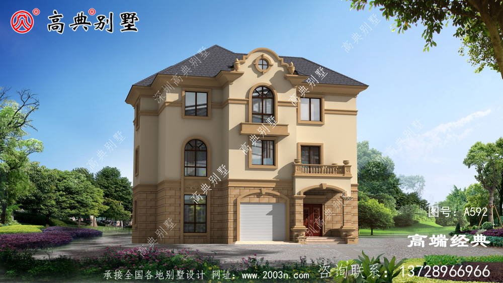 最美三層樓別墅圖片大全及全套建筑設計圖紙圖們市