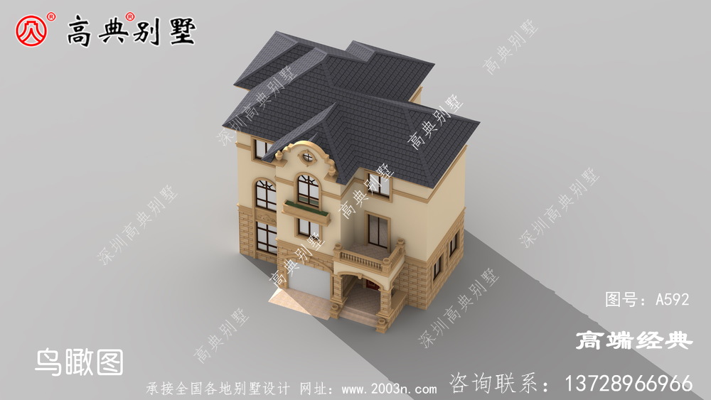最美三層樓別墅圖片大全及全套建筑設計圖紙圖們市