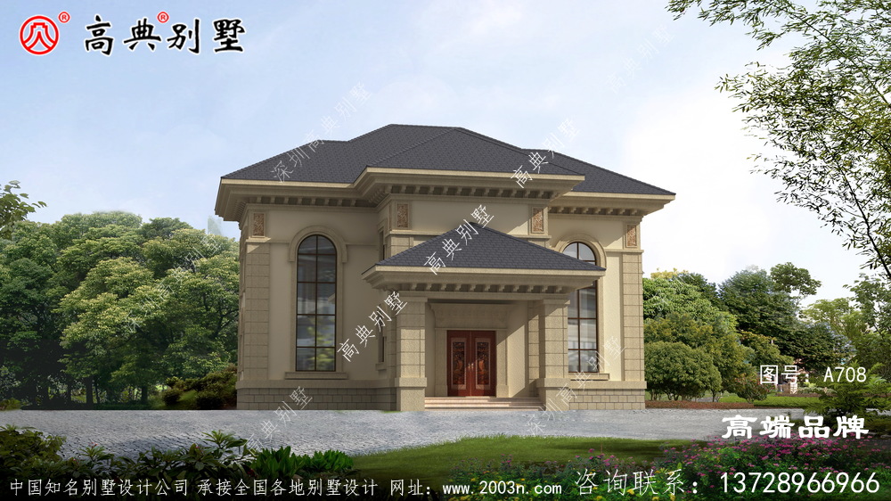 復式兩層別墅效果圖給人一種溫暖質樸的美感