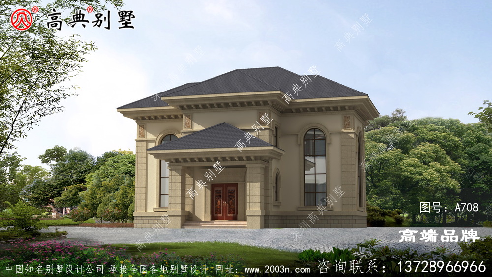 復式兩層別墅效果圖給人一種溫暖質樸的美感