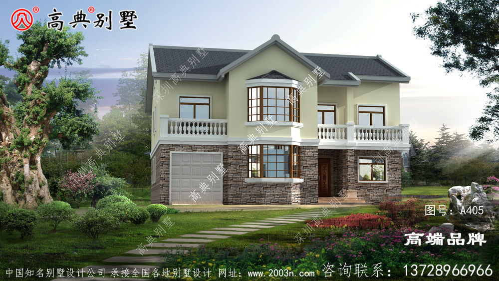 農村建房別墅外觀效果圖清雅氣質表露無疑
