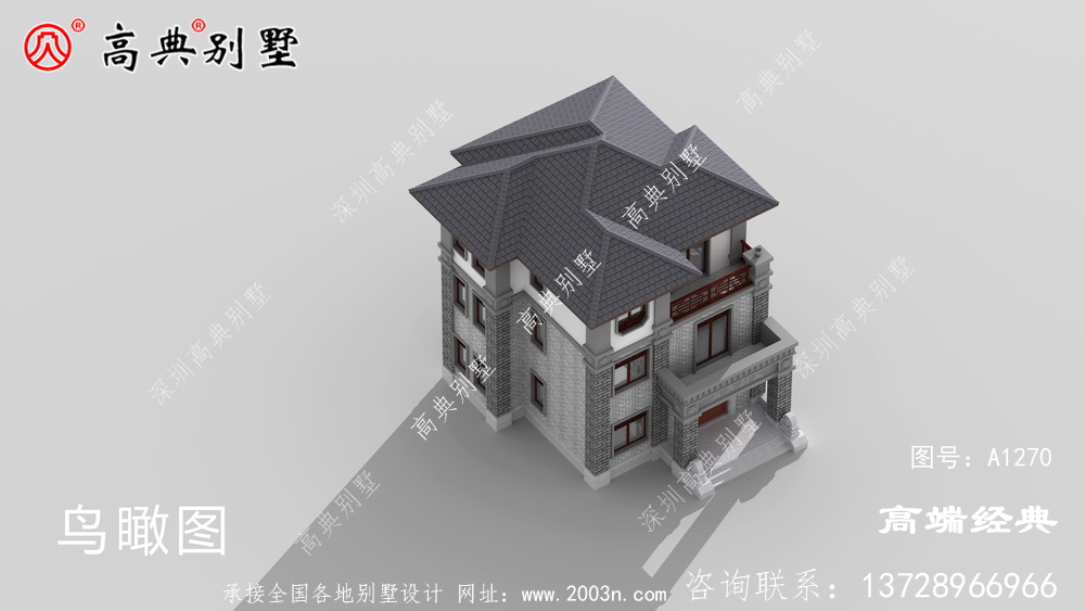 安國(guó)市簡(jiǎn)單大氣三層別墅設(shè)計(jì)圖，看完我也想回家建房