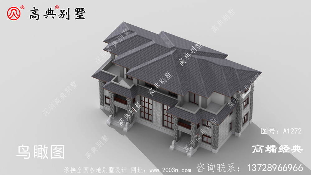 鹿泉市新款三層別墅外觀漂亮,看一眼就愛上