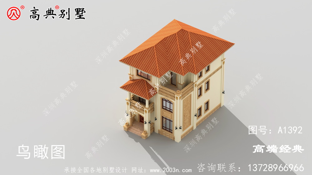 霍林郭勒市鄉村 三層 別墅效果圖 ,下面 我們 一起來看 一下 。