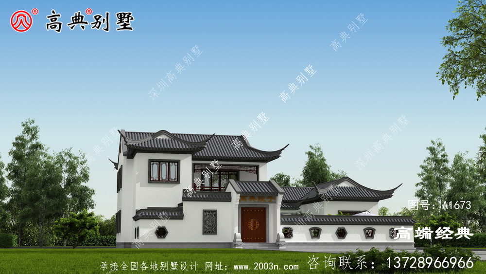 中式庭院別墅分享給需要建房的你參考
