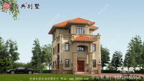 簡歐別墅這樣 建外觀讓人有一種震撼感
