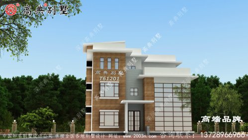 現(xiàn)代三層別墅效果圖，獨(dú)具匠心