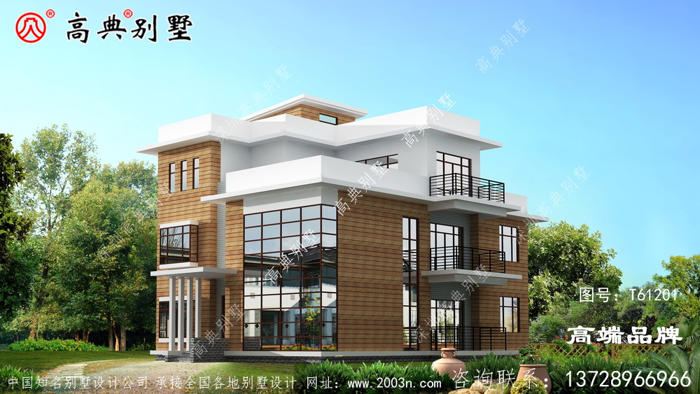 現(xiàn)代三層別墅效果圖,獨(dú)具匠心
