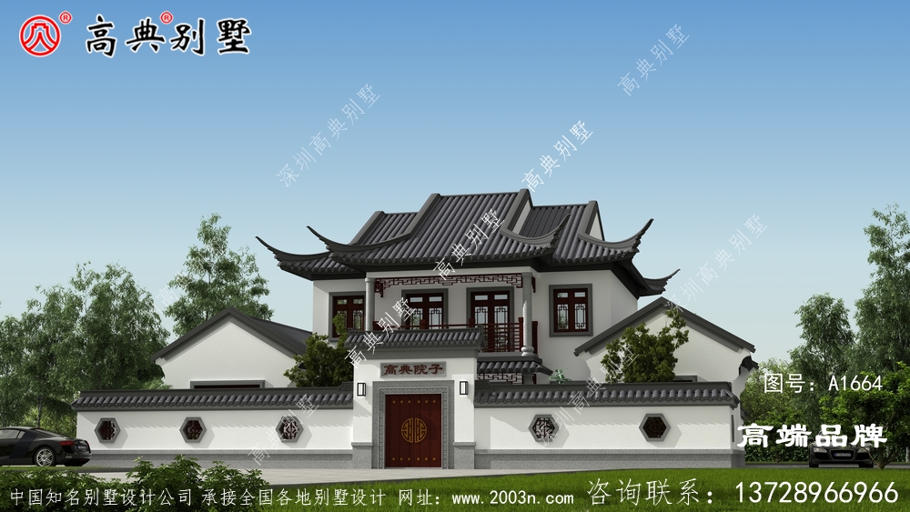大戶型中式庭院別墅一家人住最合適不過了