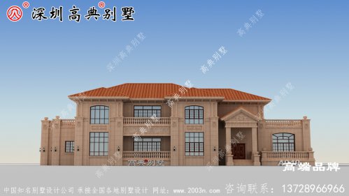 二層別墅，戶型方正，喜歡就快點回家建房吧！