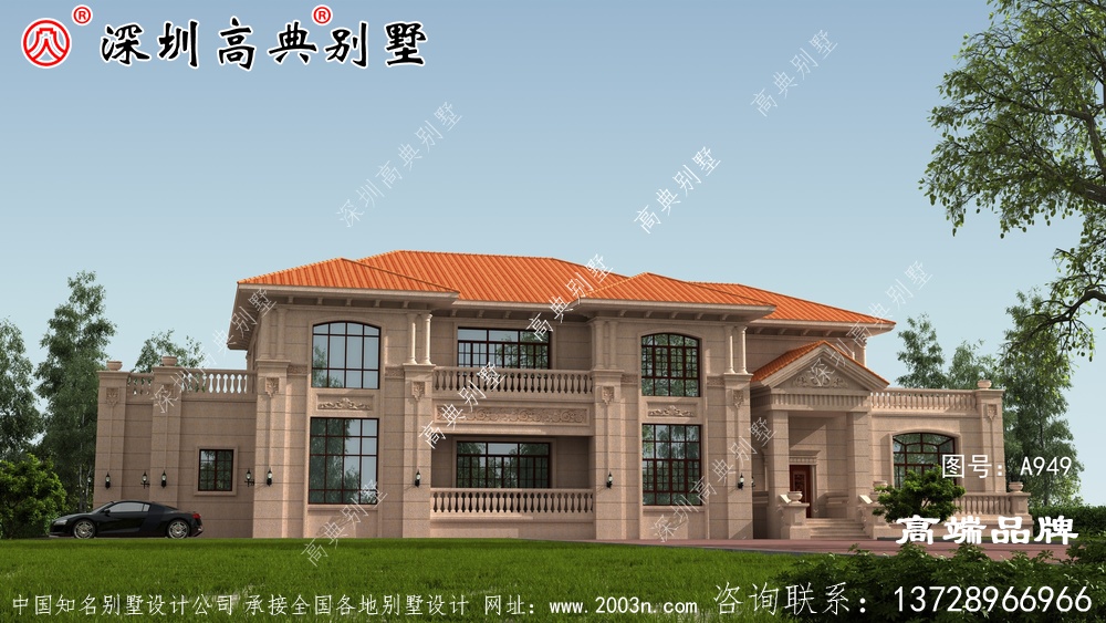 二層別墅，戶型方正，喜歡就快點(diǎn)回家建房吧！