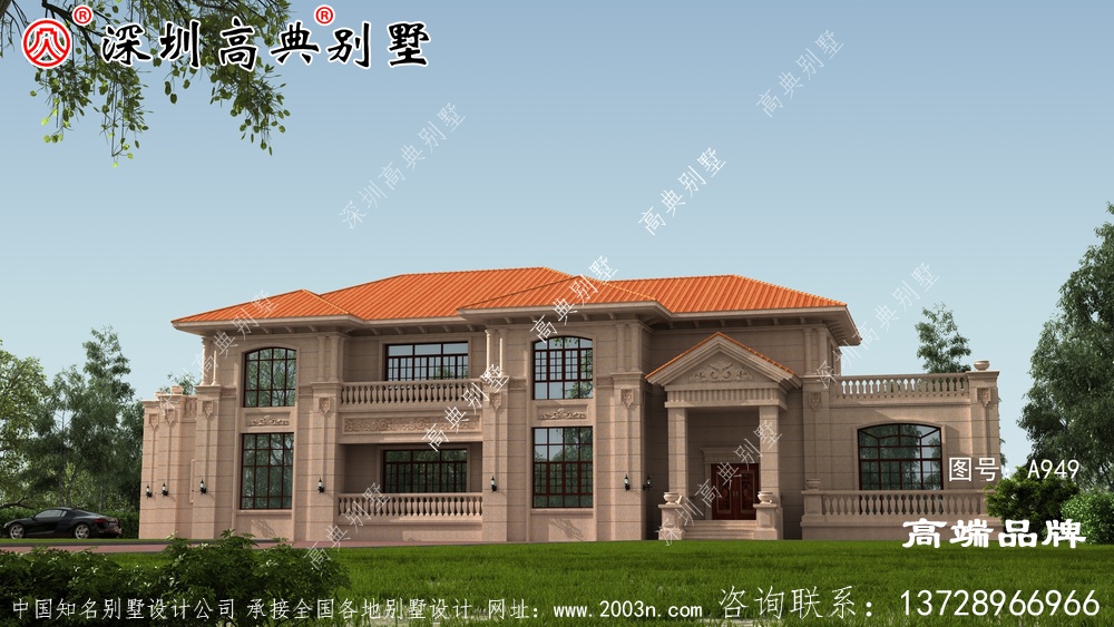 二層別墅，戶型方正，喜歡就快點(diǎn)回家建房吧！