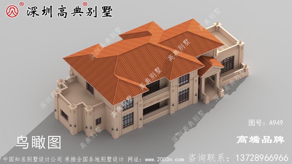 二層別墅，戶型方正，喜歡就快點(diǎn)回家建房吧！