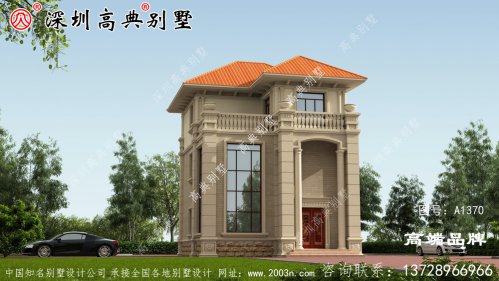 別墅設(shè)計圖，外觀漂亮，簡單大方，方便實用